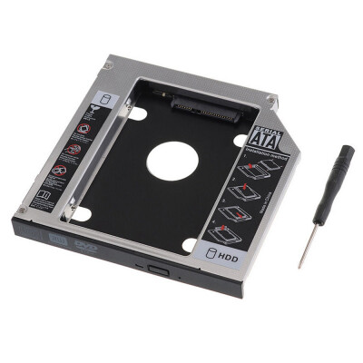 

Laptop 2nd HDD SSD DVD Bay Caddy Adapter for 25"127mm Universal CDDVD-ROM SATA TO SATA Hard Drive External Enclosure