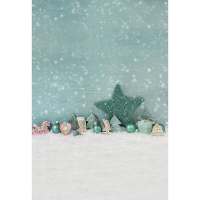 

Blue Snow Sky Photo Backdrop 57FT Vinyl Fabric Cloth Digital Printing Photo Background for Children -3203