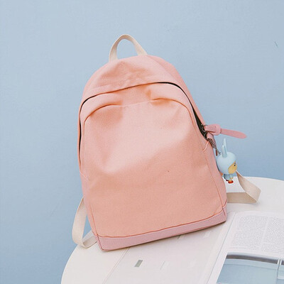 

Girl Literature Art Small Fresh Canvas Backpack Girl College Student Bag Korean Joker Backpack Travel Mochila Bag for Teenage