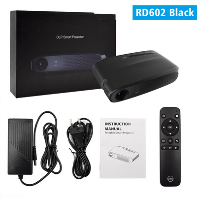 

Rigal RD602 DLP Mini 3D proyector 600 ANSI Lúmenes Android WiFi proyector obturador activo 3D Full HD 1080 p negocios casa Beamer