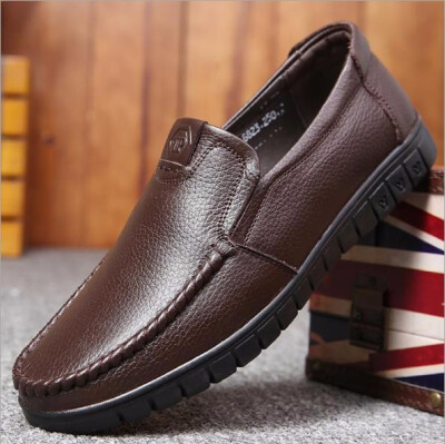 

Genuine cowhide shoes business casual shoes leather round toe leather shoes soft leather comfortable shoes