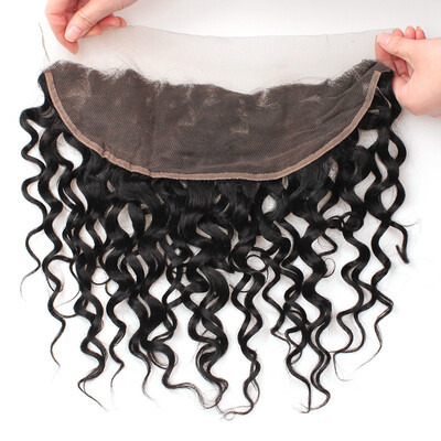 

Ishow Hair Cheap 7A Good Quality Malaysian Water Wave Virgin Hair 134 Lace Frontal Closure