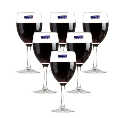 

【Jingdong Supermarket】 Le Meiya Luminarc elegant red wine glass wine glass champagne cup 350ml 6 only installed
