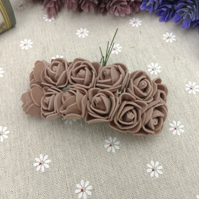 

50PCS lot 3cm Mini PE Foam Rose Artificial Flower Heads For Home Decorative Wreaths Supplies Wedding Party Dly Crafts Decoration