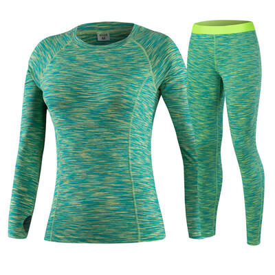 

compression Suit Yoga Set Wick Losing Weight Pants T-Shirt Girls Costume Sports