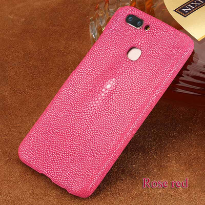 

Genuine Leather Phone Case For Vivo X9 X9S Plus Case Natural Pearl Fish Skin Back Cover