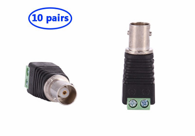 

COOLM BNC Connectors Coax Cat5 Cat6 BNC female CCTV Connector BNC female Jack Video Balun Camera connectors