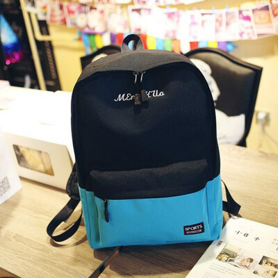 

2018 New Korean Double Shoulder bag Backpack for teenage girls&boys student school bag women backpack Arts Student Package