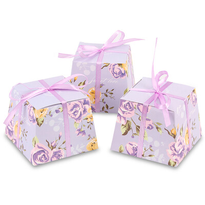 

Extreme Space JDKJ Western-style wedding candy box carton candy box wedding wedding supplies wedding candy packaging bag violet 30
