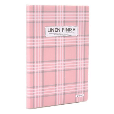 

Morninglight  & G APY4G056 Cloth A5 Adhesive This Notebook Diary 100 pages Pink