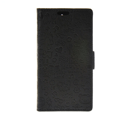 

MOONCASE Cute Little Witch Leather Side Flip Wallet Card Holder Stand Pouch ЧЕХОЛ ДЛЯ Huawei Honour 4C Black