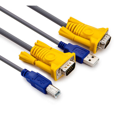 

Jinghua JH 0201 KVM two parallel switcher dedicated line high-speed data cable USB printing line VGA line switching line switch dedicated line 15 meters