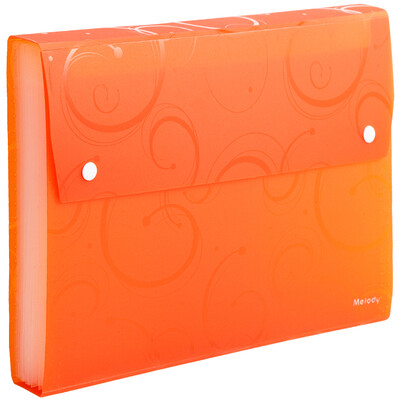 

Comix A6106 A4 12 style organ bag information package melody series orange
