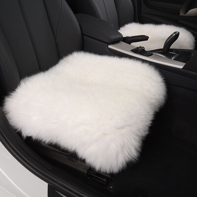 

Universal 100 Australian Pure Natural Wool Seat Cover12 Colors Winter Car Cushion 1 Whole Sheep Skin Seat Cushion Auto WSC_05