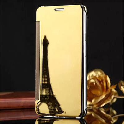 

Samsung Galaxy Note 457 Luxury Mirror View Mirror PU Cover Flip Smart Clear Window Phone Case