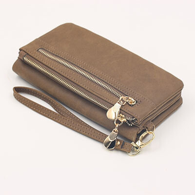 

2018 Ladies Wallet Women Fashion Mobile Phone Bag Korean Frosted Multi-card Pu Wallet Ladies Portable