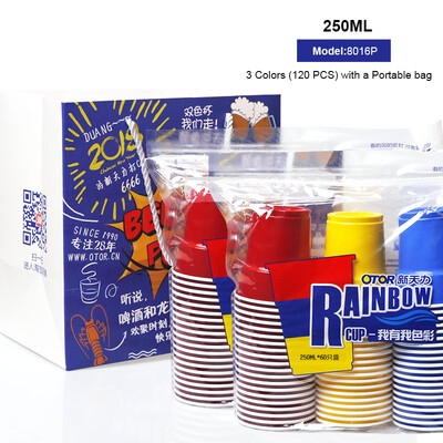 

OTOR Disposable Cup for Party World Cup Drink or Birthday Wedding Decoration Home Game Party Beer Pong Disposable 200ml250ml