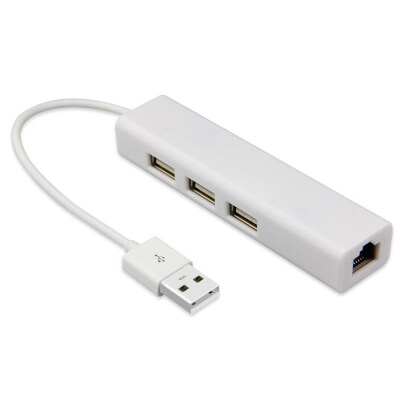 

Huayuan USB Network 3 Port USB Hub to Female RJ45 Ethernet Wlan Adapter Card