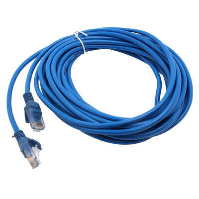 

LAN сетевой соединительный кабель 8 м 1 фут эффективной сети Ethernet cat5 категории 5E 15*15*5см синий лучше