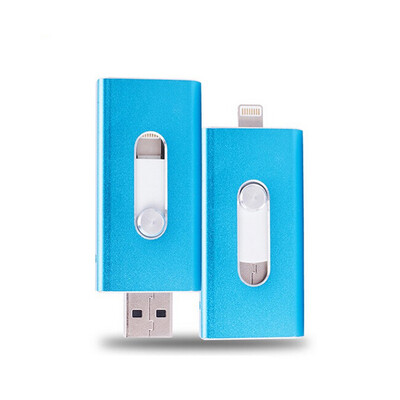 

MITI 64G External Memory Flash Drive Memory Stick Flash Drive U-disk for Iphone iPad iOS MAC PC USB flash drive flat twin plug