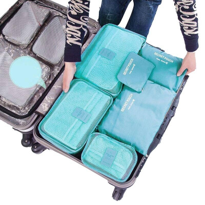 

Marlowe Travel Storage Bag Baggage Recycling Bag Travel Clothing Storage Bag Underwear Storage Bag Washing Bag 6pcs Set Blue