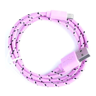 

Colorful 3Ft 6Ft 10Ft Hemp Rope Braided USB Cable Data Sync Charger Cord For iPhone 5 5C 5S 6 6S Plus