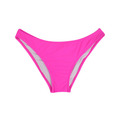 

2018 Girls Sexy Low Waist Candy Colors Bikini Bottom Women Print Cheeky Small Swim Briefs Sporty Shorts