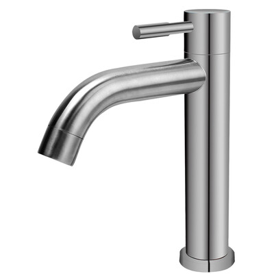 

DEZHONG 6071 basin single cold faucet basin wash basin basin bathroom 304 stainless steel faucet