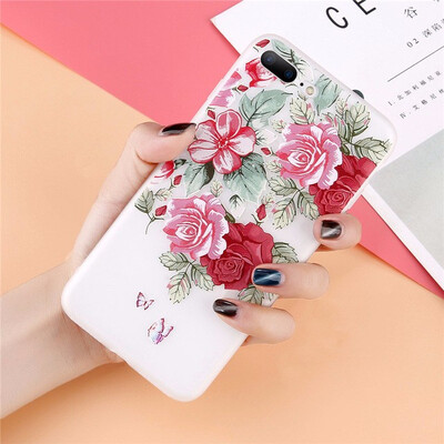 

Flower Phone Case For iPhone 6 6s Plus Clear Rose Floral Cases For iPhone X 8 7 6S Plus