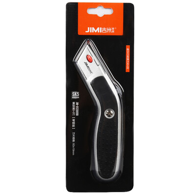 

Jimmy Home JM-G12009B Heavy duty utility knife sharp&durable wallpaper knife paper cutter home safety tool to send SK5 material blade 4 piece bend