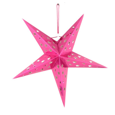 

mymei Pentagram Lampshade Paper Star lantern Hanging Star Colourful Decoration