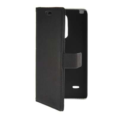 

MOONCASE Slim Leather Side Flip Wallet Card Slot Pouch with Kickstand Shell Back чехол для LG G3 Stylus / D690 Black