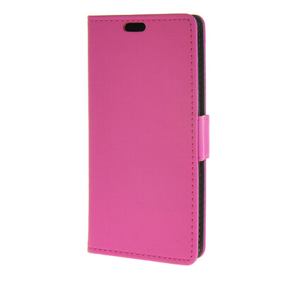

MOONCASE Simple style Leather Wallet Flip Card Stand Back Case Cover for LG Spirit 4G LTE H440N Hot pink