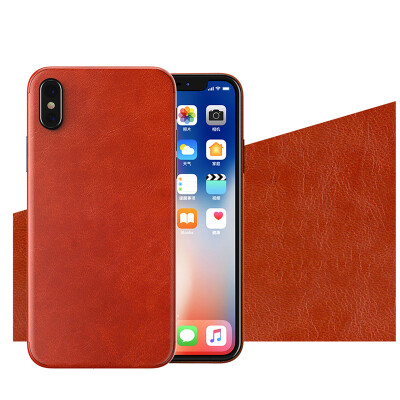 

2018 New Design Super Comfortable Sheepskin Wrap Projection Sticker Stylish Protection For iPhone X MengYi 4 Color optional