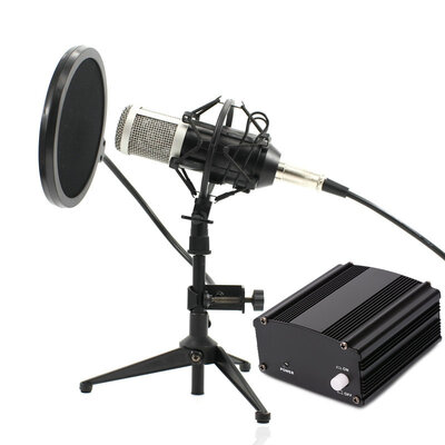 

Grinding process Full Set Metal Condenser microphone BM-800 bm 800 48V Phantom power sound card Studio mic computer Microphone