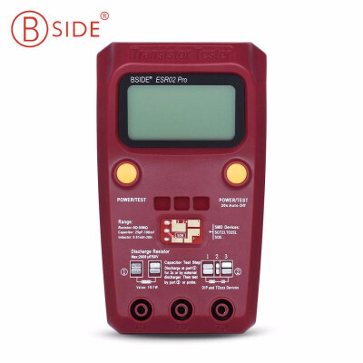 

BSIDE ESR02 Pro Digital Transistor Tester Diode Capacitance Resistance Chip Component Inductance Meter