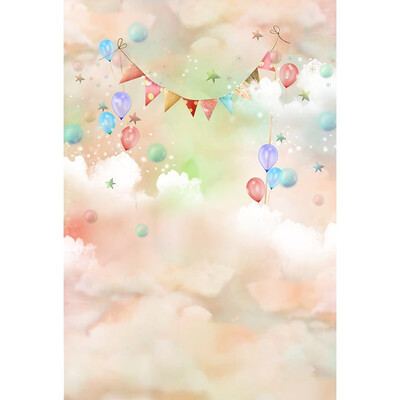 

Colorful Couds&Seagulls Background 57FT Vinyl Fabric Cloth Digital Printing Photo Studio Backdrop -3042