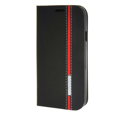 

MOONCASE WIKO Barry Case Minimalist style Leather Card Wallet Flip Slot Bracket Back Case Cover Black