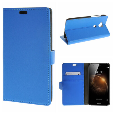 

MOONCASE ЧЕХОЛ ДЛЯ Huawei Ascend G8 High quality Leather Flip Wallet Card Holder Bracket Back Pouch Blue 01