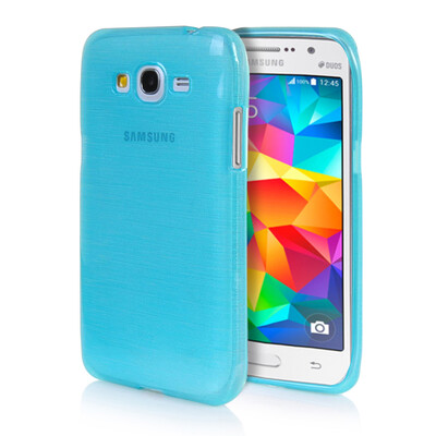 

MOONCASE Soft Flexible Silicone Gel TPU Skin Shell Back ЧЕХОЛ ДЛЯ Samsung Galaxy Grand Prime G530H Blue