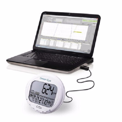 

Indoor Air Quality Monitor Digital Desktop Carbon Dioxide Logger CO2 Monitor CO2 Meter Analyser 0-9999ppm AZ-7798