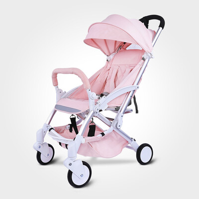 

Light Baby Stroller 175 Degree Lying Reversable Push Handle Folding Portable Travel Car Airplane Baby Carriage Pram Buggy 036M