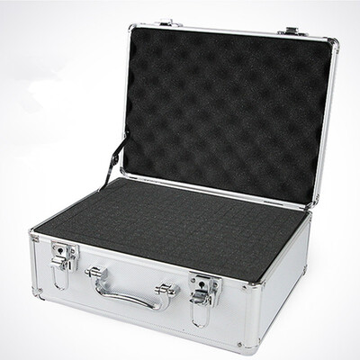 

Aluminum ABS Travel bag Tool case suitcase toolbox File box Impact resistant safety equipment camera with pre-cut foam lining