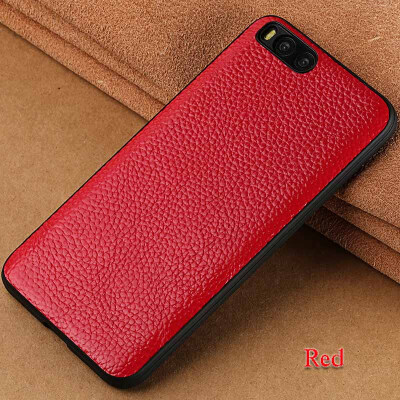 

Genuine Leather Phone Case For Xiaomi 6 Case Litchi Texture Back Cover For Redmi 4 4A 5 5A Plus Case