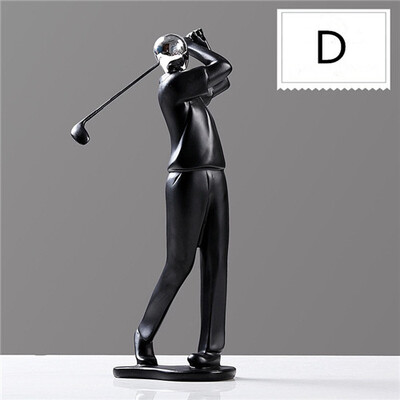 

Modern minimalist resin sport figurines Living room wine cabinet resin crafts home decorations accessories