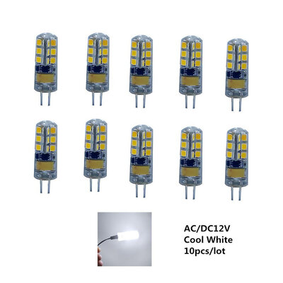 

10Pcs G4 7W High End Silicone LED Crystal Mini lamp ACDC12V Chandelier light Replace Halogen Bulb Warm white Cool