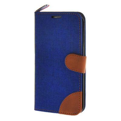 

MOONCASE Galaxy S6 Edge , Leather Wallet Flip Card Holder Pouch Stand Back Case Cover for Samsung Galaxy S6 Edge Dark blue