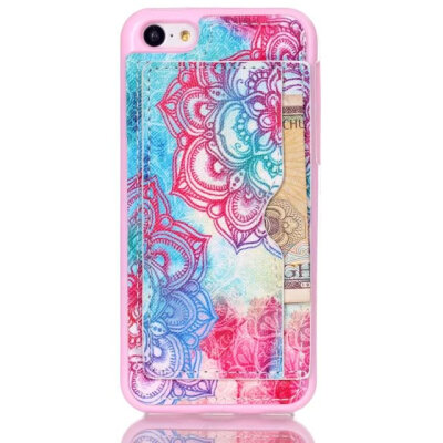 

MITI 2015 New arrive Apple iPhone 5C case Painted cartoon character Unique Plug-in Card Stand Cell Phone Case Cover