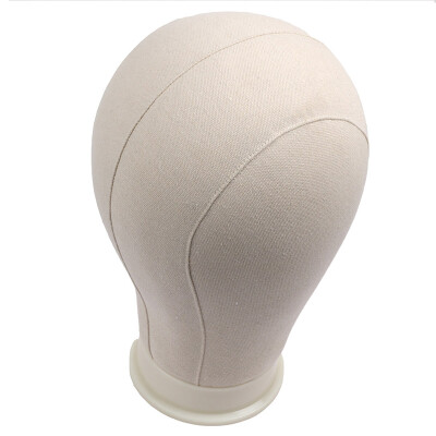 

WYF Poly Head Cork Canvas Block Head Mannequin Head Wig Making Display Styling Head