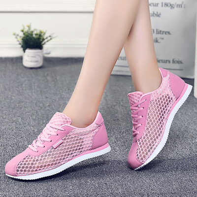 

2018 summer new breathable mesh sports shoes female wild flat students casual running shoes